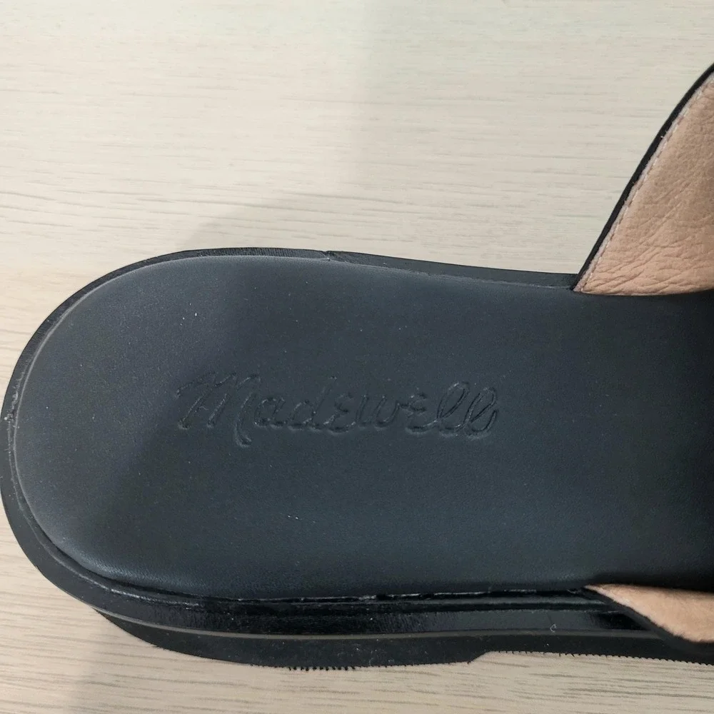 Madewell Alina Platform Sandals Black Leather Criss Cross Y2K 90s New 8.5